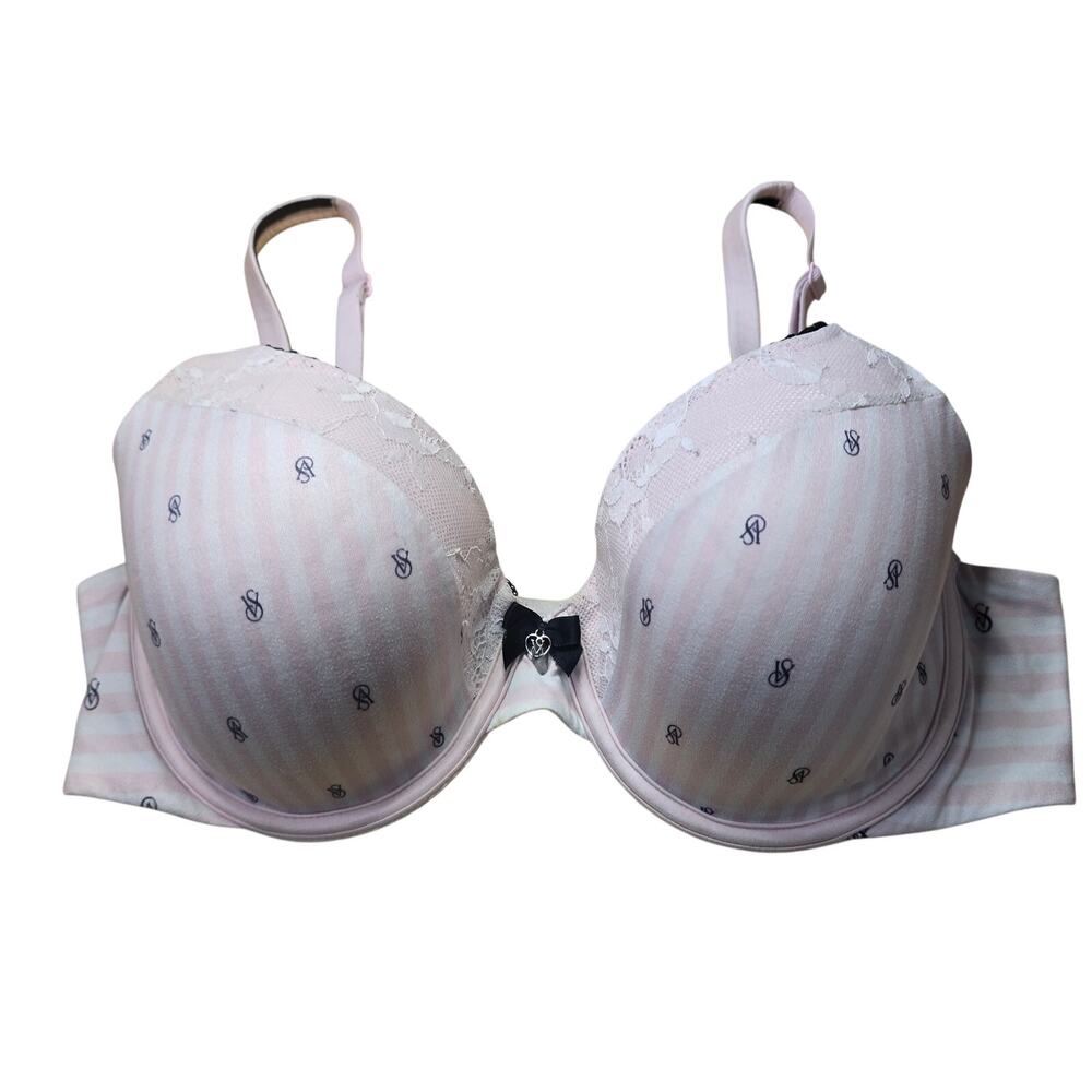 Body by Victoria's Secret Bra Pink Stripe Coquette Size 34D